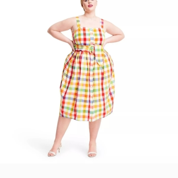 Christopher John Rogers Multicolor Plaid Dress - Picture 15 of 15